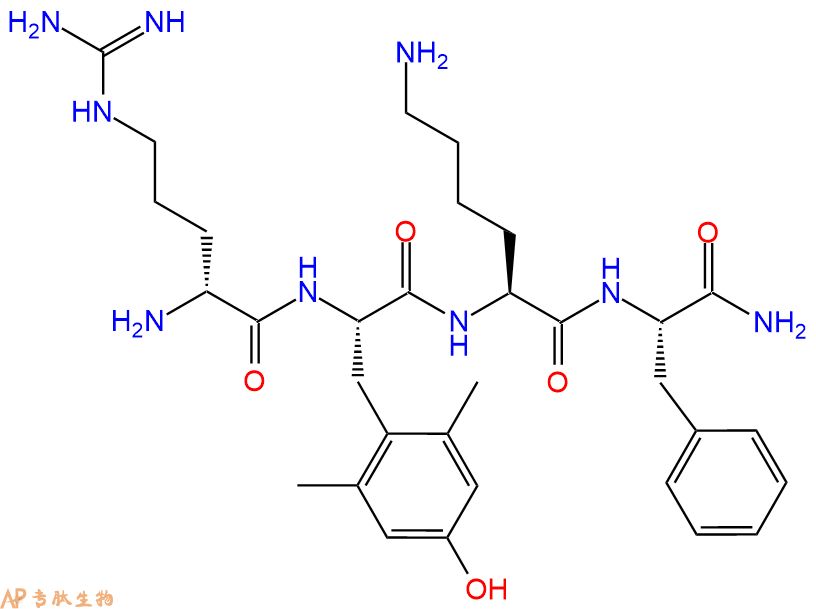 专肽生物产品线粒体靶向抗氧化剂SS-31：DArg-Dmt-Lys-Phe-NH2/依拉瑞肽/MTP-131736992-21-5/1606994-55-1/1849610-71-4