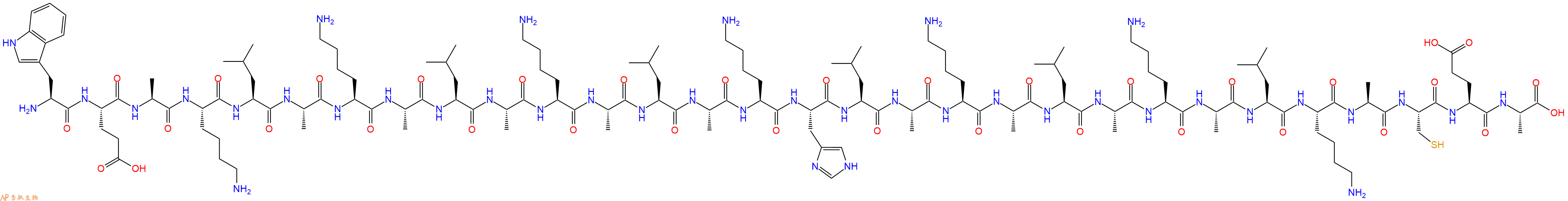 专肽生物产品阳离子两亲肽：KALA Amphipathic Peptide187987-64-0